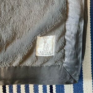 Little Giraffe Luxe Baby Blanket in Charcoal